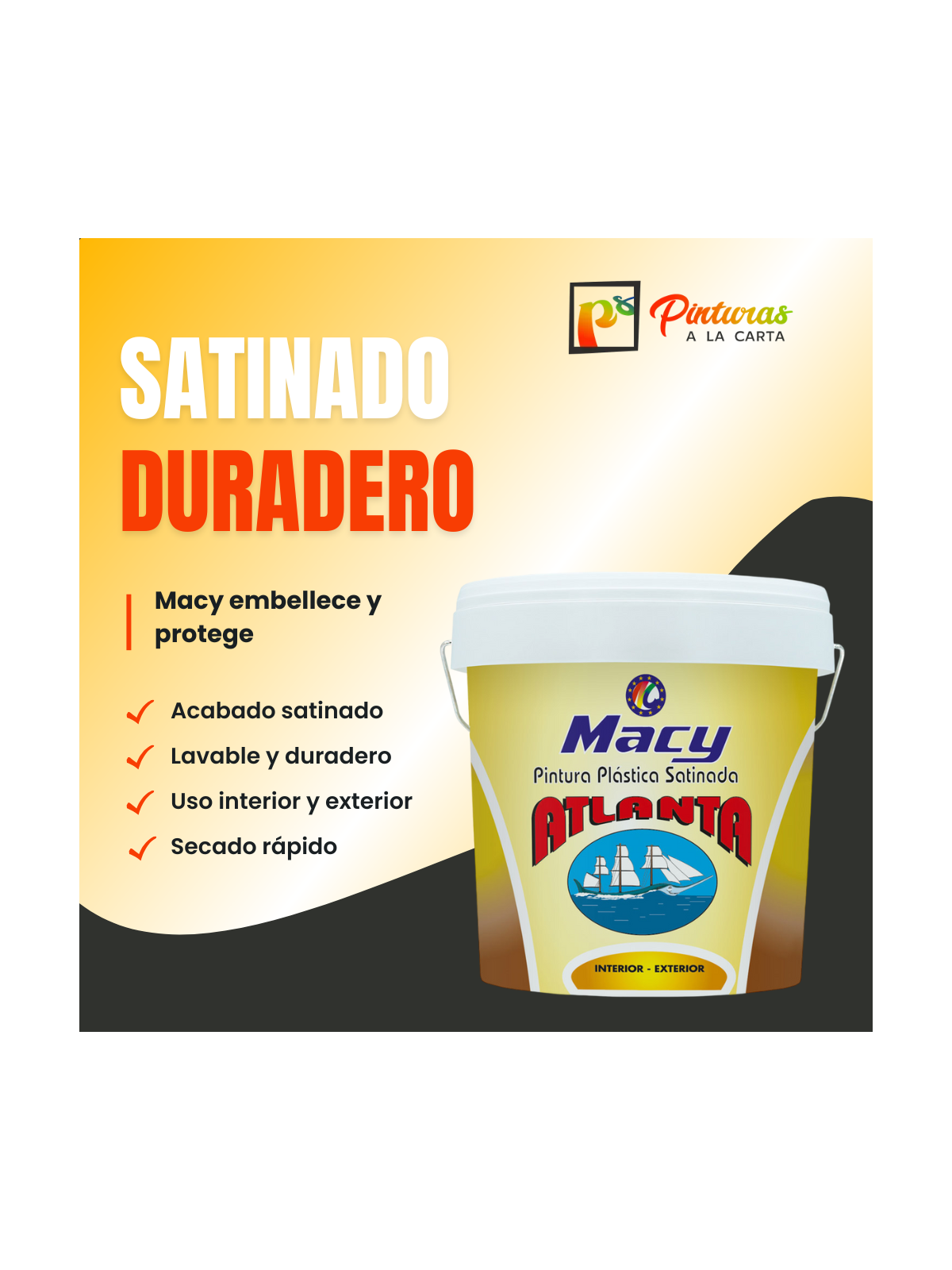 Pintura Plástica Satinada